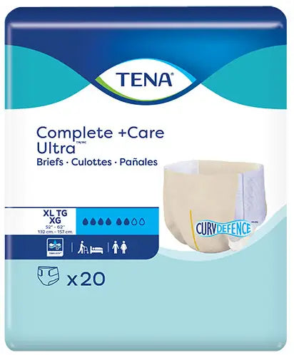 TENA Complete + Care Ultra Briefs - Adult Incontinence Briefs