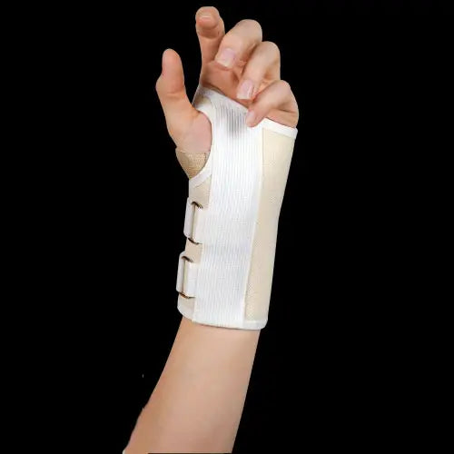 Cardinal Health Deluxe Carpal Tunnel Wrist Support - X-Large, Left Hand, White