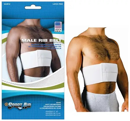 Scott Specialties Sport Aid Rib Belt for Men - 6" Width, Fits 27"-44" Waist
