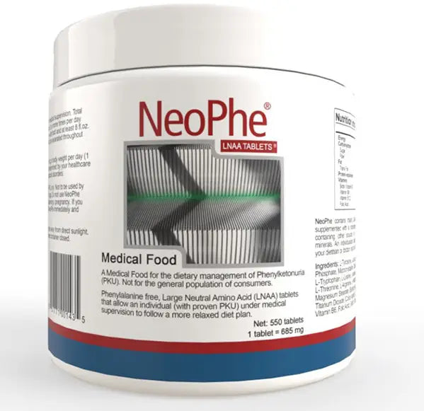 Solace Nutrition NeoPhe LNAA Tablets 685 mg Unflavored