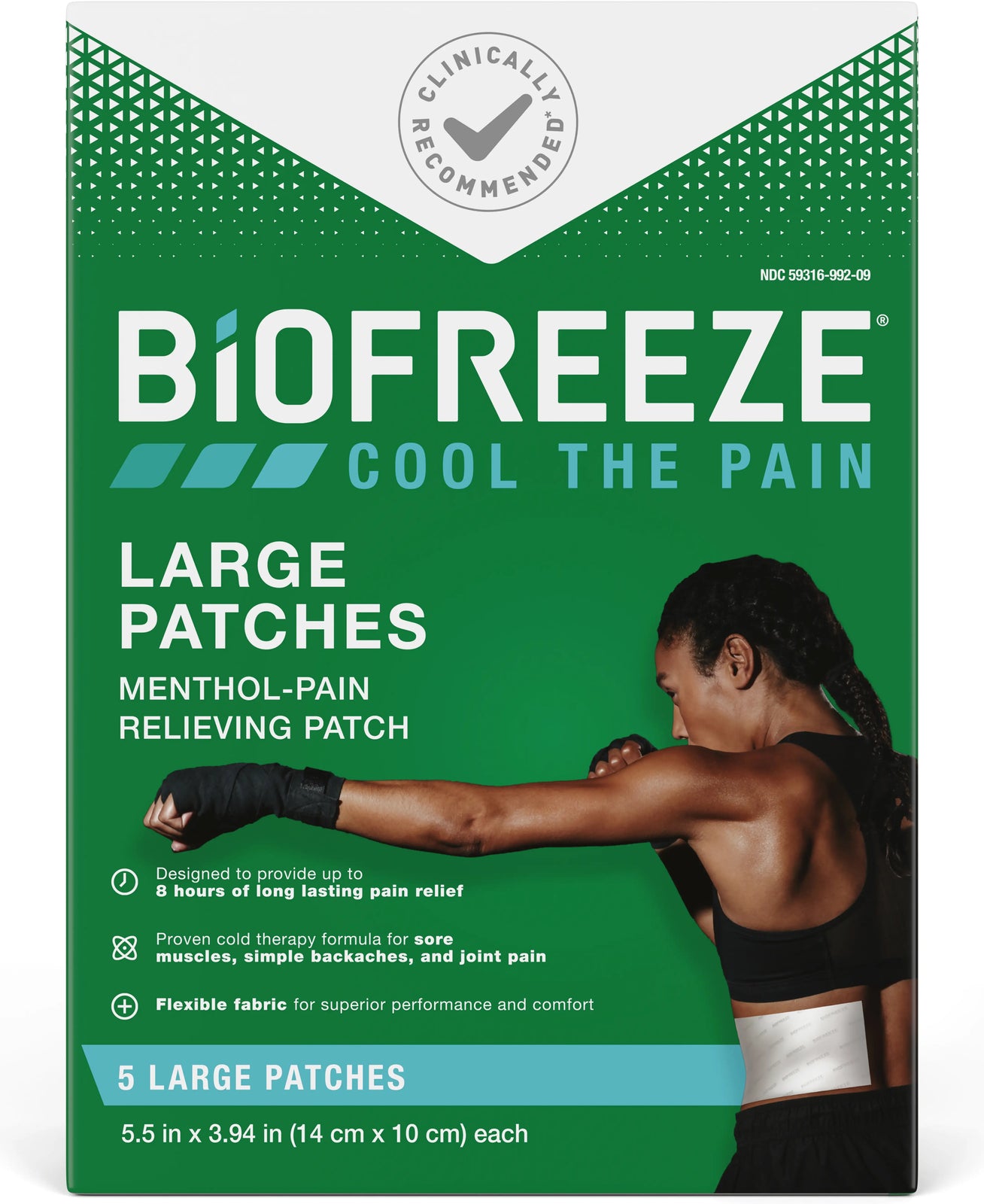 Hygenic Biofreeze Pain Relief Patch, 5 Count