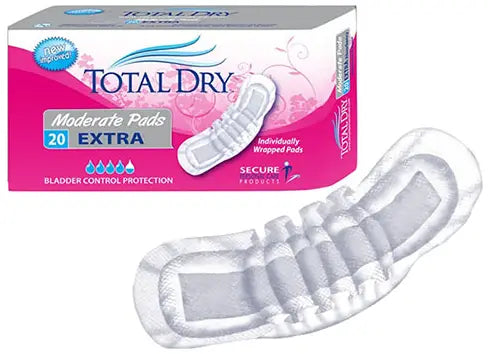 TotalDry Moderate Pads Extra - 10.75" Length