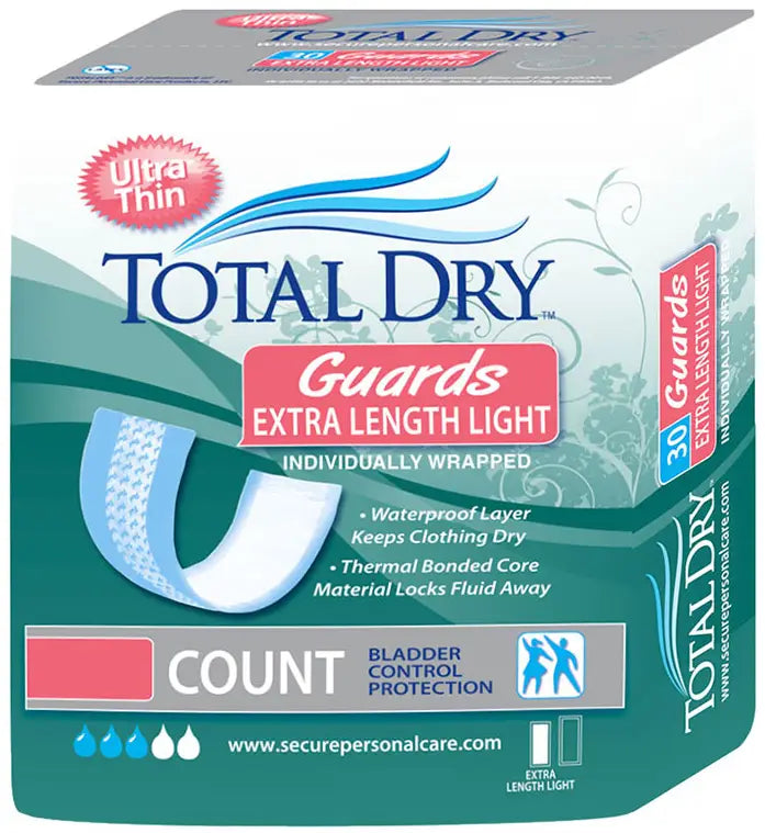 TotalDry Extra Length Guards Light, 3.5" x 11"