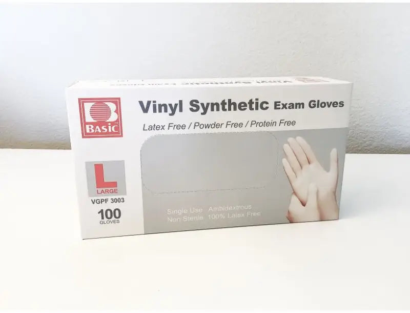 Secure Personal Care Products Vinyl Powder-Free Exam Gloves