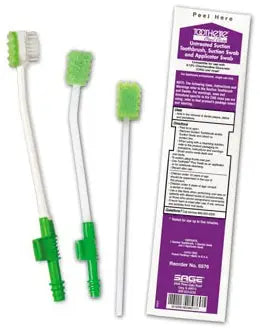 Stryker Untreated Suction Toothbrush with Suction Swab and Applicator