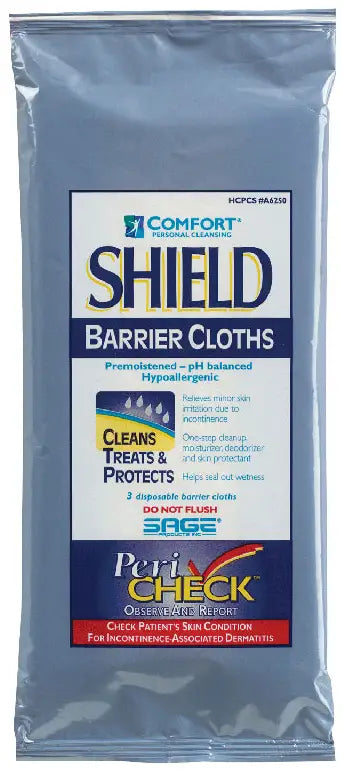 Sage Comfort Shield Barrier Cream Cloths with 3% Dimethicone
