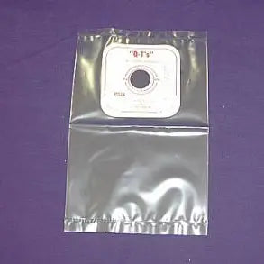 Torbot Gricks Q-T Cut-to-Fit Closed End Ostomy Pouch, 1" Opening, 5.5" x 8", Disposable, Waterproof, Pack of 10