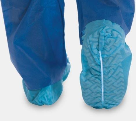 Tronex International Heavyweight Spunbond Shoe Covers with Skid-Resistant Tread, Unisize