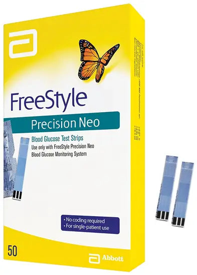 Abbott Diabetes Care FreeStyle Precision Neo Blood Glucose Test Strips - 50 Count