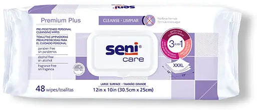 SENI Care Premium Plus Pre-Moistened Personal Cleansing Wipes