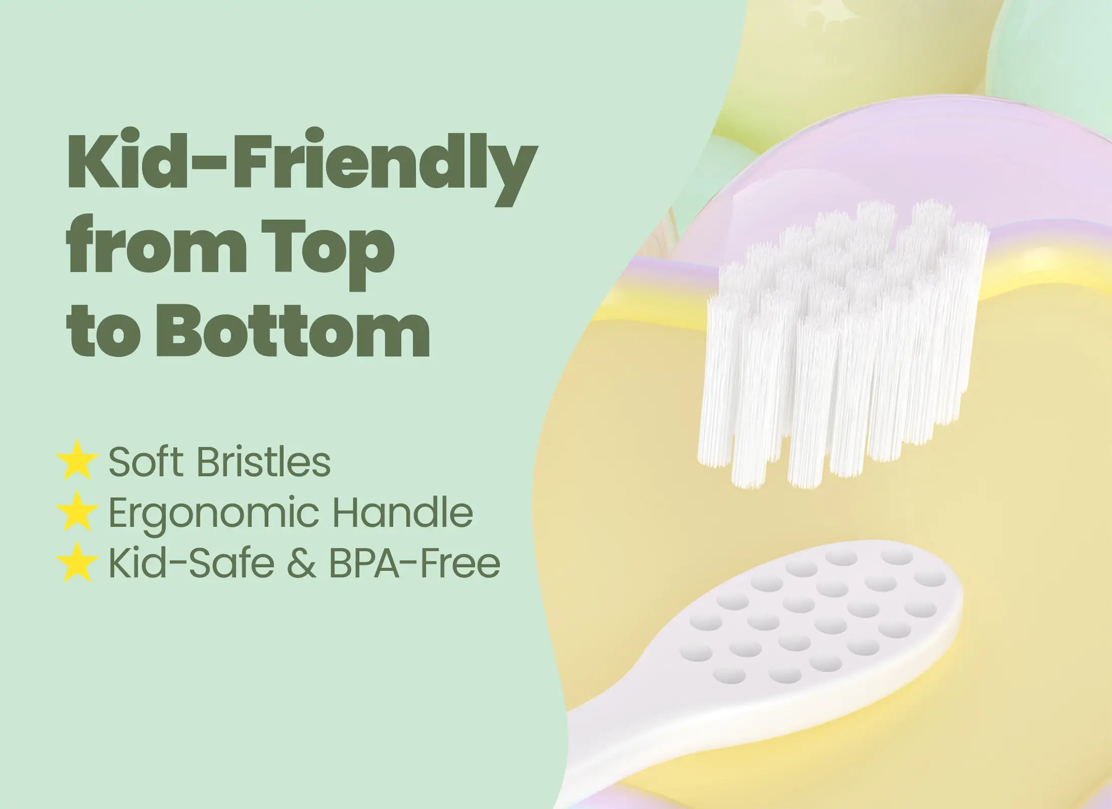 Kids Dinosaur Toothbrushes – 3 Fun Colors in One Pack