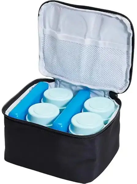 Unimom Cooler Bag with 4 Wide Neck Bottles, 140 mL
