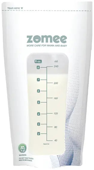 Zomee Breast Milk Storage Bags, 8 oz/240ml
