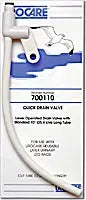 Urocare Quick Drain Valve - Multiple Sizes Available