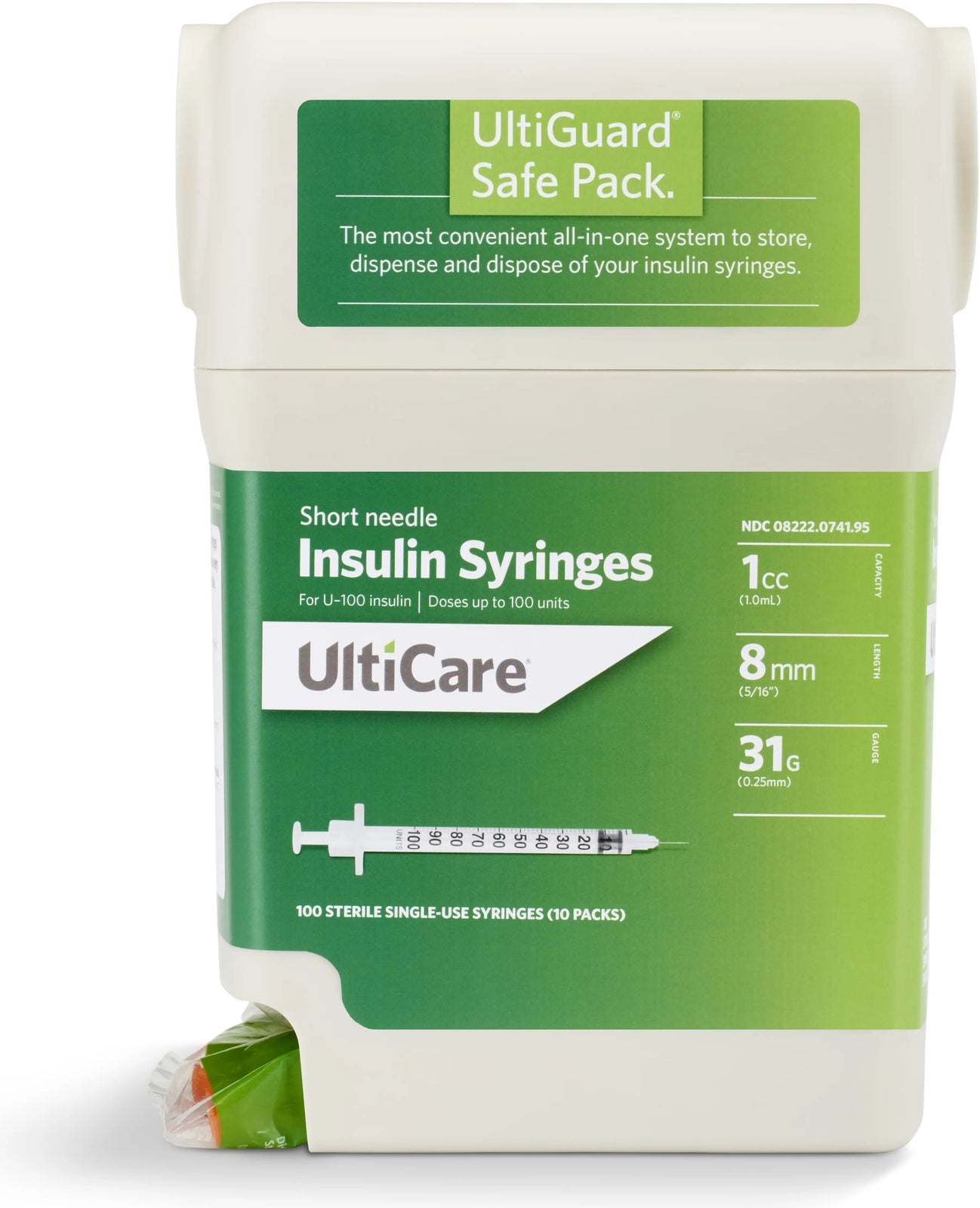 Ultimed Safe Pack Insulin Syringe Sharps Container System