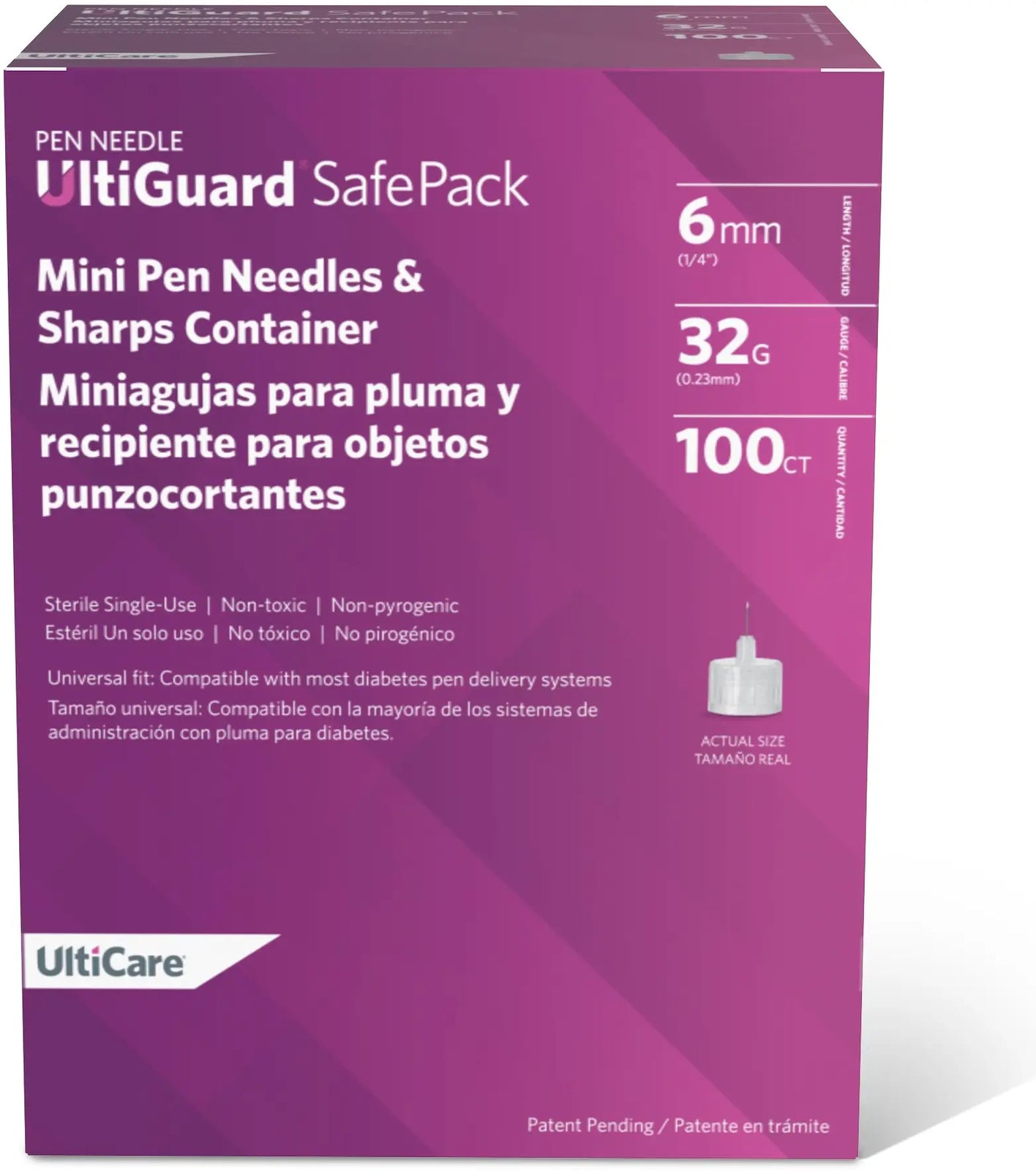 UltiGuard Safe Pack Mail-Back Pen Needles