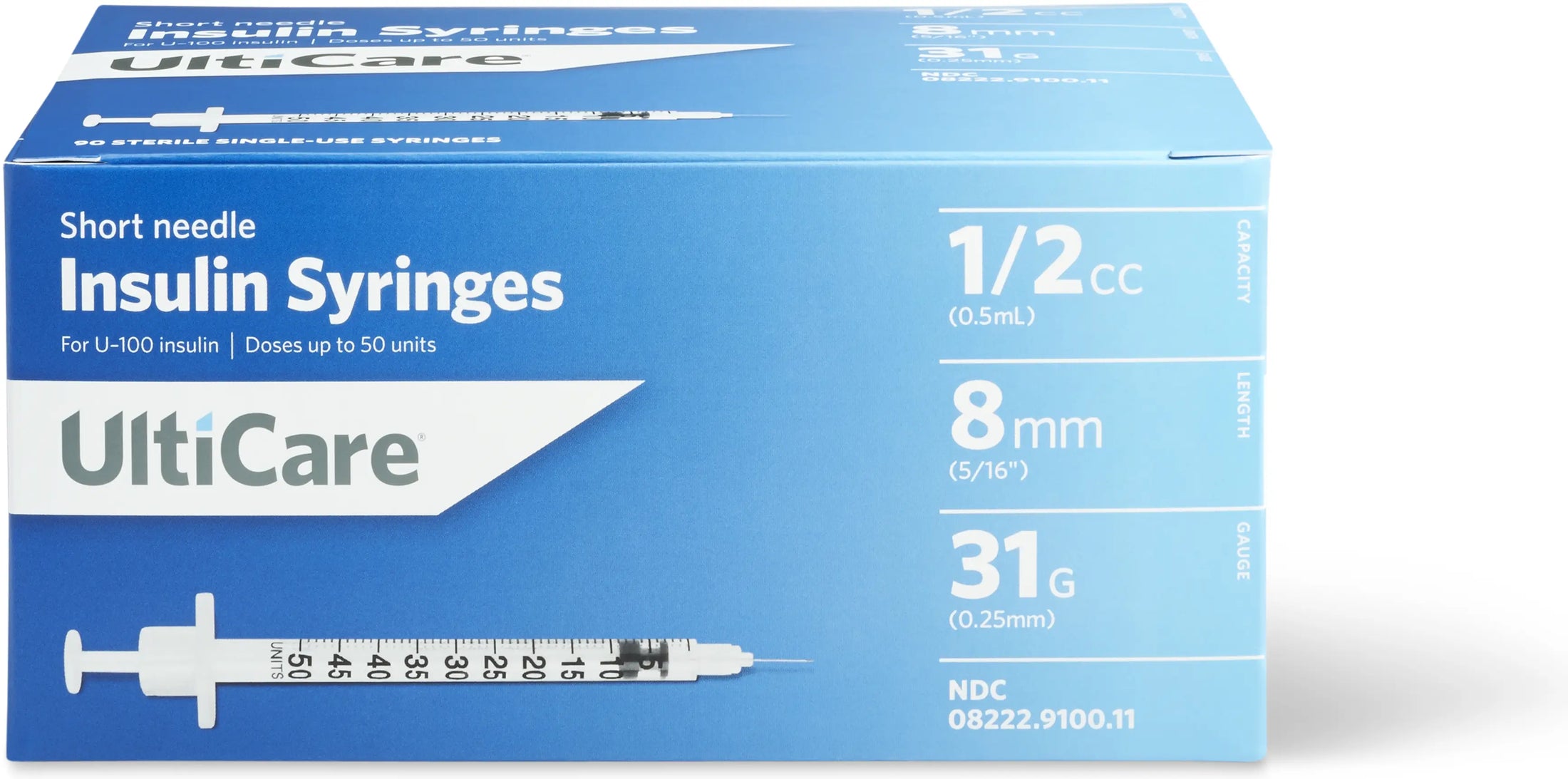 UltiCare Insulin Syringe 31G x 5/16"