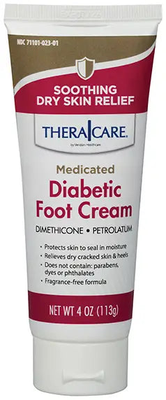 TheraCare Medicated Diabetic Foot Cream, 4 oz
