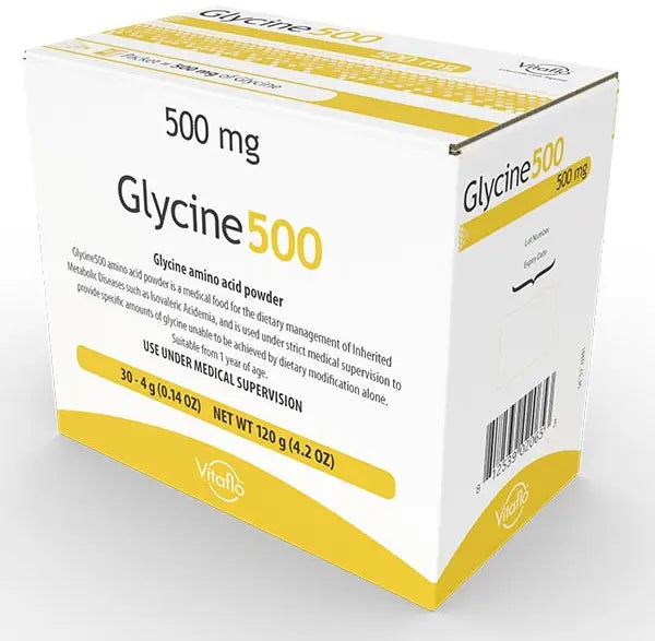 Vitaflo Glycine500 4g Amino Acid Powder, Unflavored
