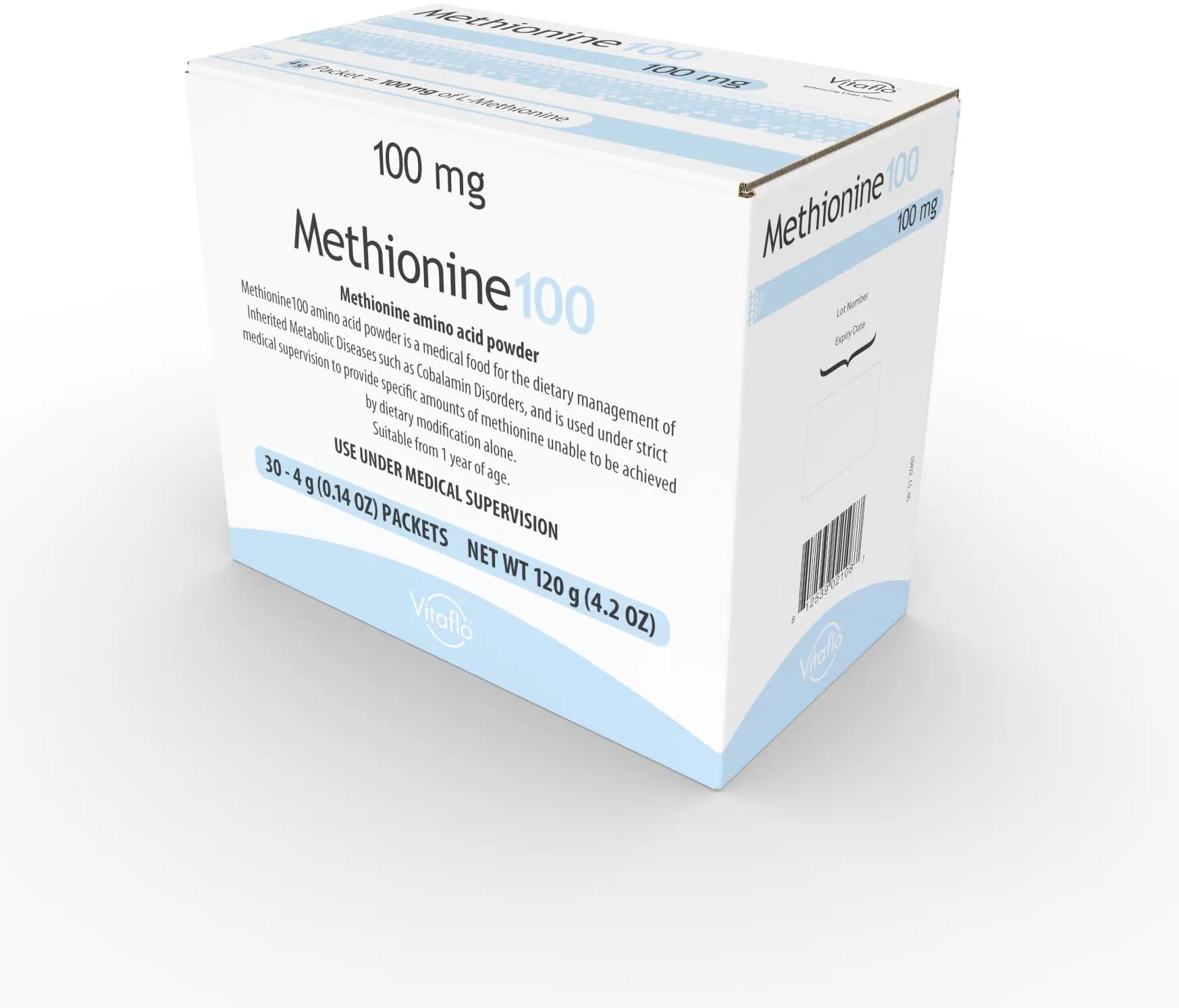Vitaflo Methionine 100 Amino Acid Supplement, 4g Packets