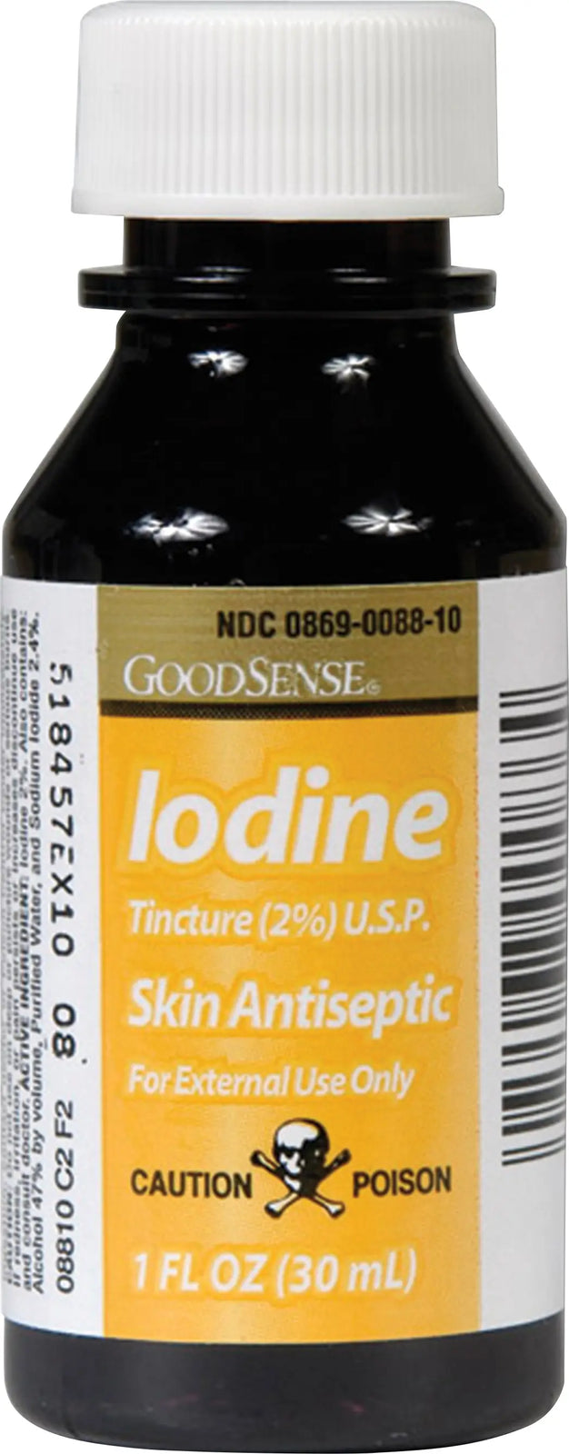 Perrigo 2% Iodine Tincture Skin Antiseptic - 1 oz