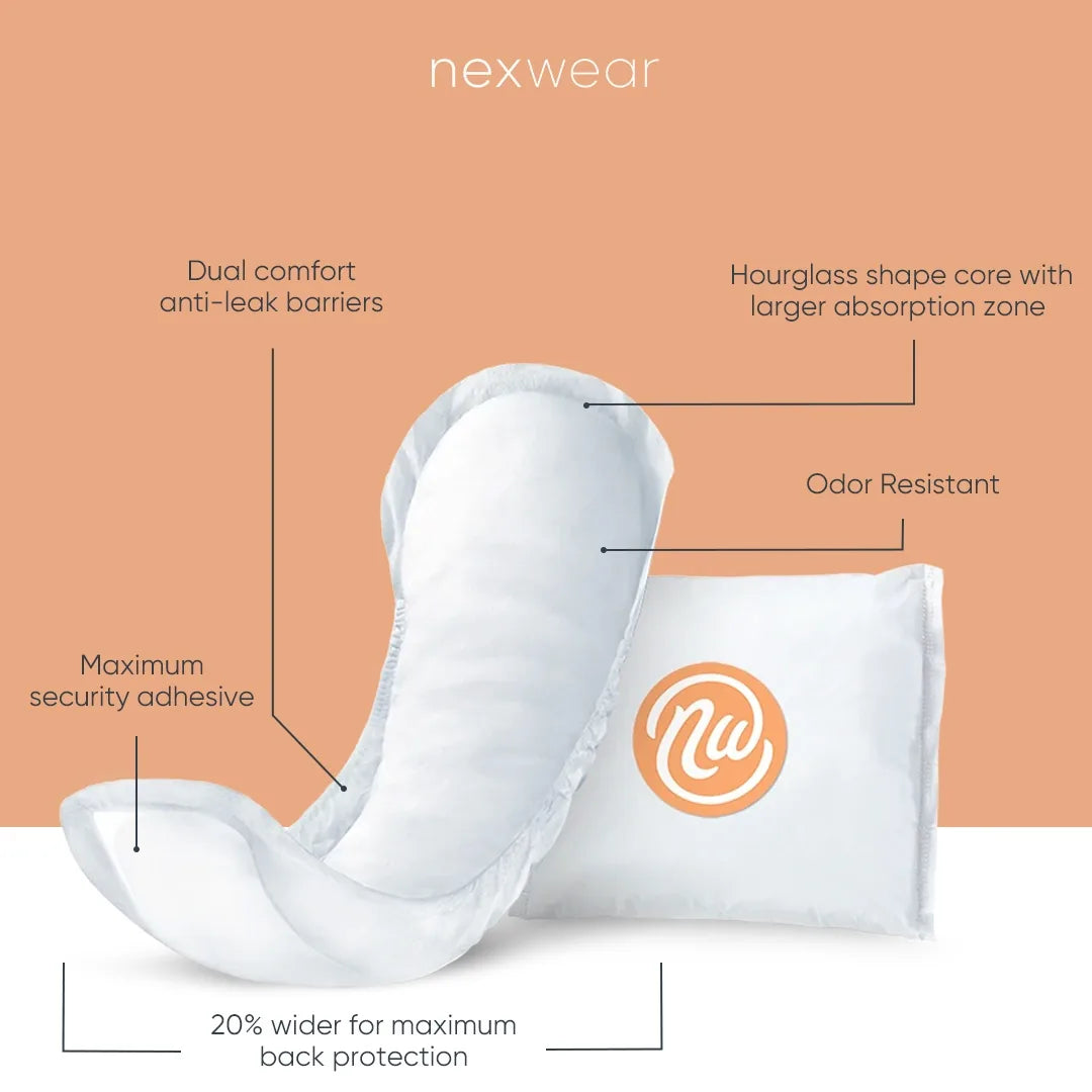 VALRICO Nexwear Moderate Bladder Control Pad, 10 Inch