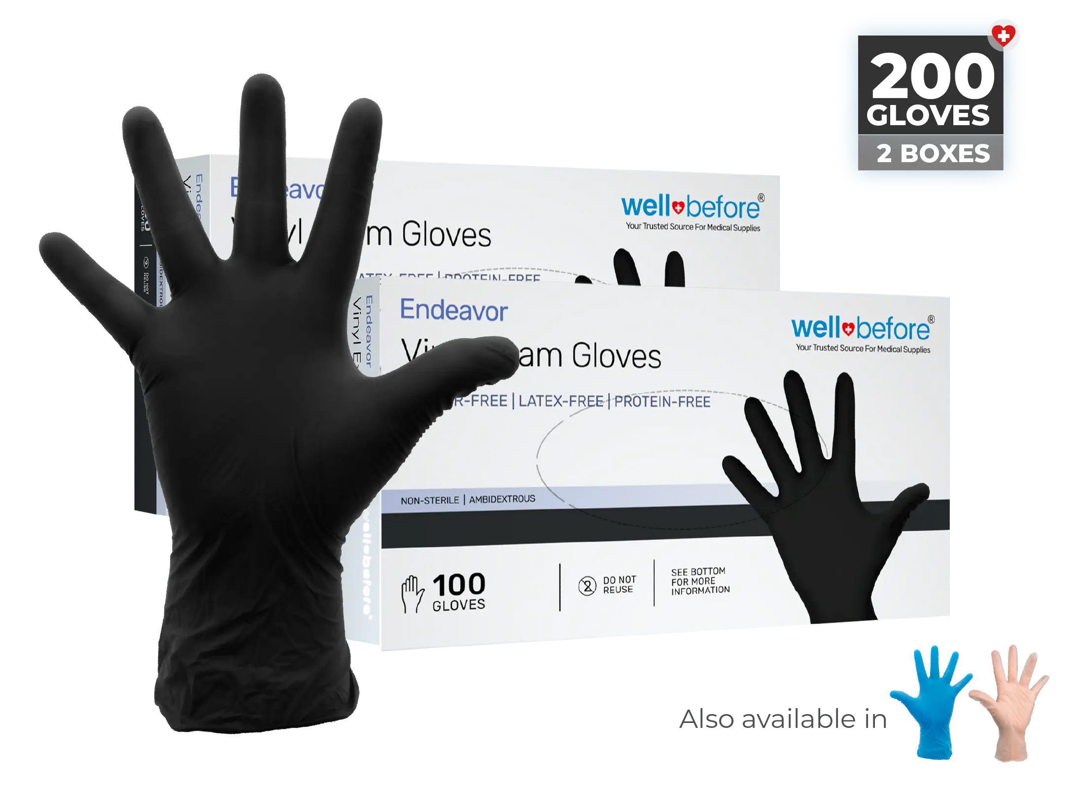 WellBefore Endeavor Vinyl Examination Gloves For Bulk Orders