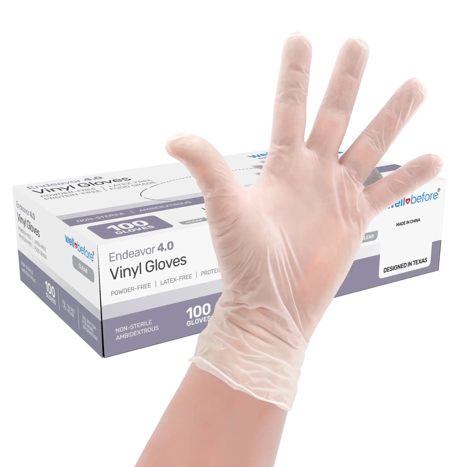 WellBefore Food Grade Vinyl Gloves