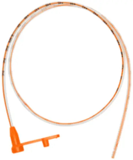 Avanos Medical Polyurethane Enteral Feeding Tube with Radiopaque Orange Stripe