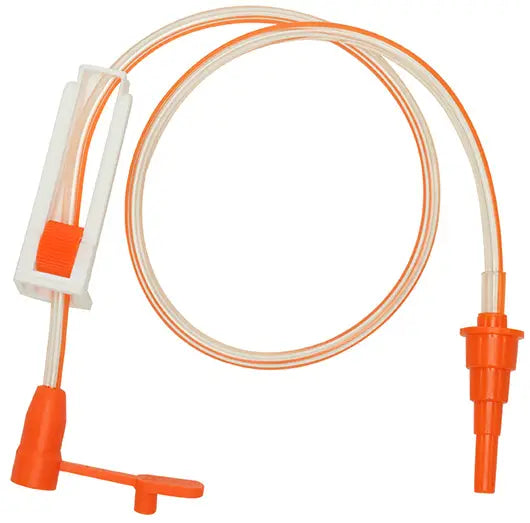 Avanos Medical Enteral Set - 18" Male/Female with Clamp, Large Bore
