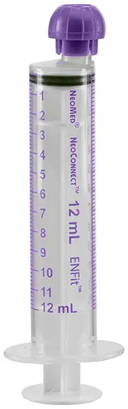 NeoMed Oral/Enteral Syringe with EnFit Connector, 12 mL, Sterile
