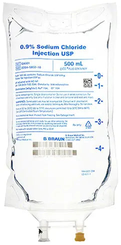 B. Braun Medical EXCEL Plus IV Container 0.9% Sodium Chloride Injection, 500 mL