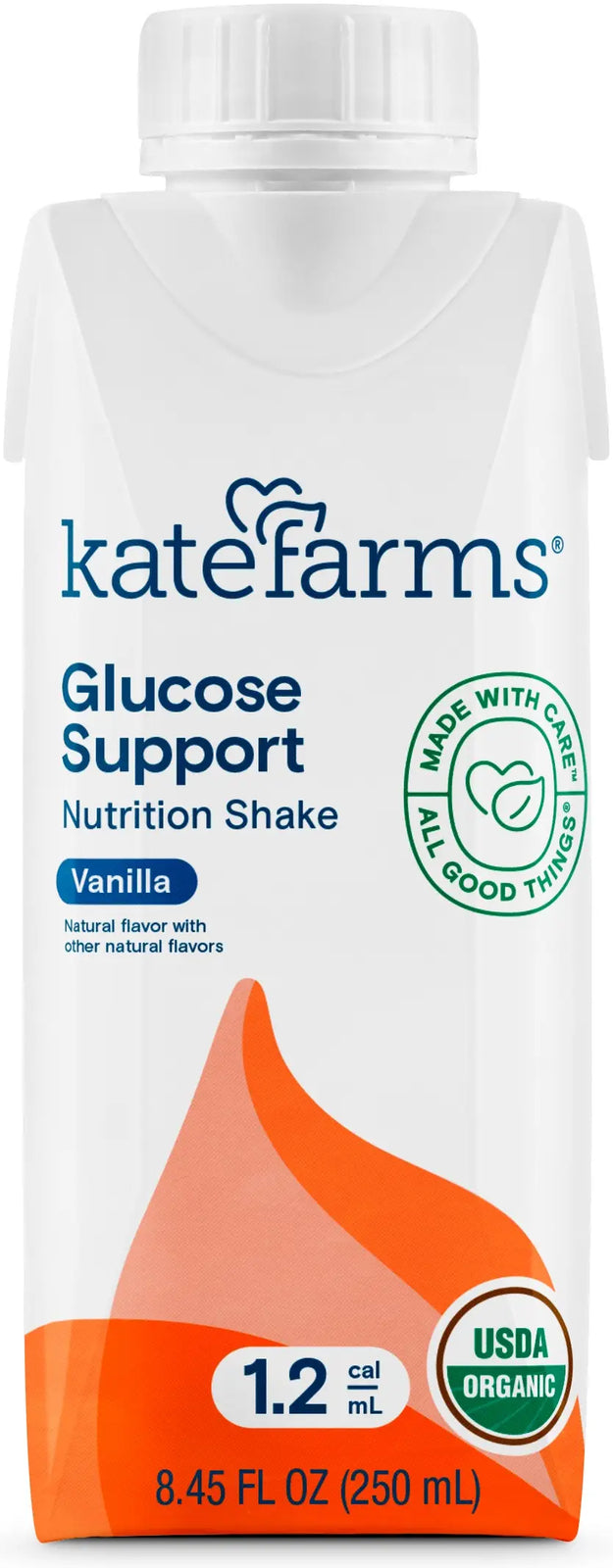 KATE FARMS Glucose Support 1.2 Vanilla, 8.45 fl oz (250 mL) - Case of 12