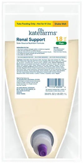 Kate Farms Glucose Support 1.8 Plain Closed System