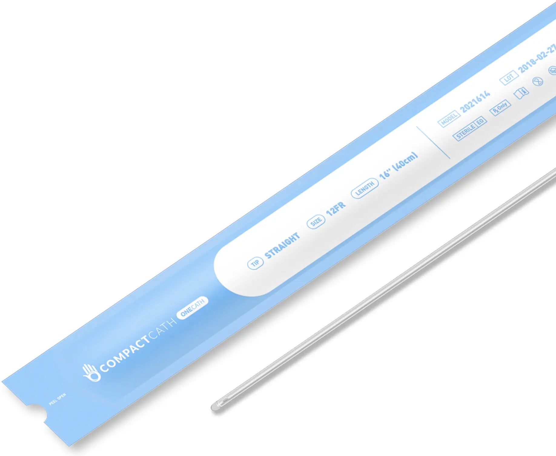 CompactCath Intermittent Urinary Catheter 12 FR