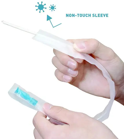 CompactCath Male Catheter 16 FR Straight Tip with Silicone Oil
