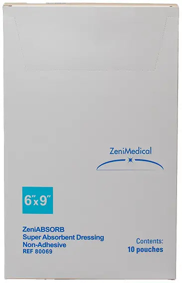 ZeniAbsorb Non-Adhesive Super Absorbent Foam Dressing