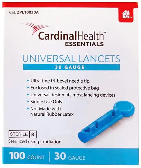 Cardinal Health Essentials Universal Safety Seal Lancet, 30G