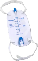 Cardinal Health Premium Flocked Back Leg Bag with Flip Valve, 500 mL