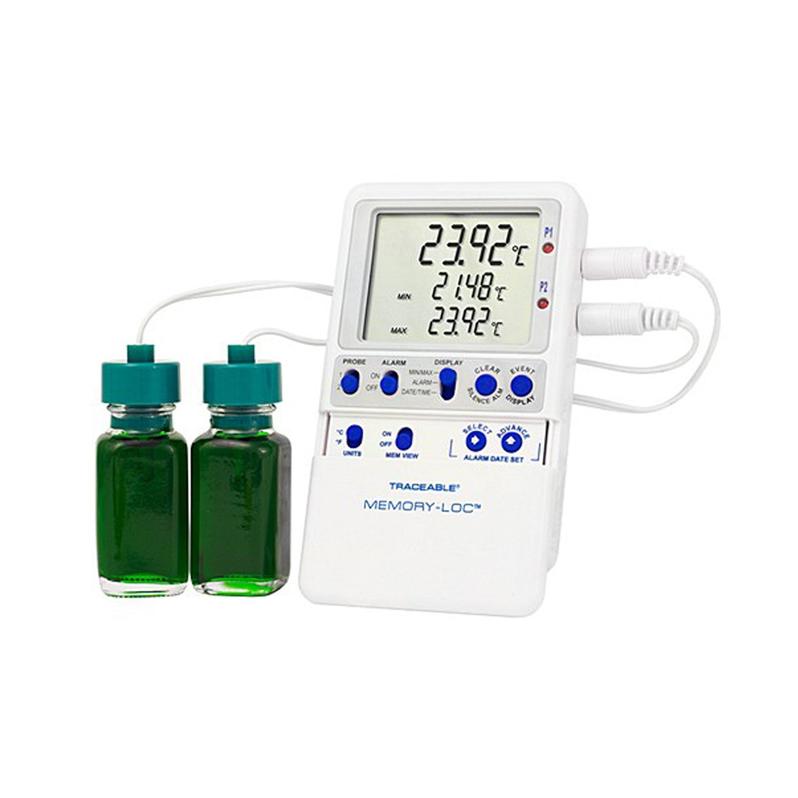 Traceable Memory-Loc Datalogging Refrigerator / Freezer Thermometer With Alarm