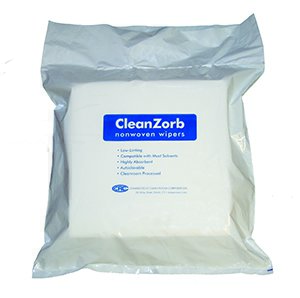 Cleanroom Wipe White Nonsterile Polycellulose 9 X 9 Inch Disposable