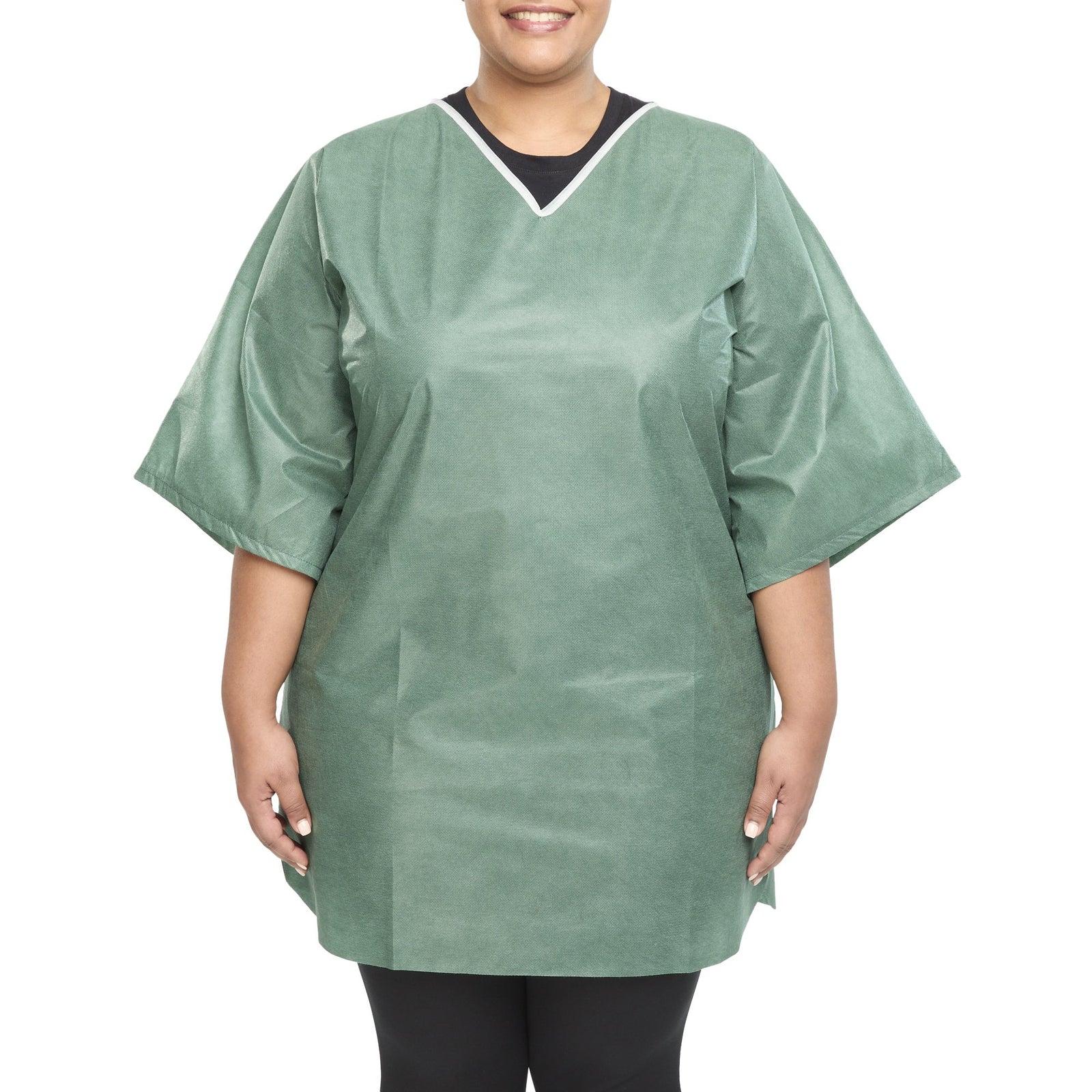 Scrub Shirt X-Large Green Without Pockets Short Sleeve Unisex