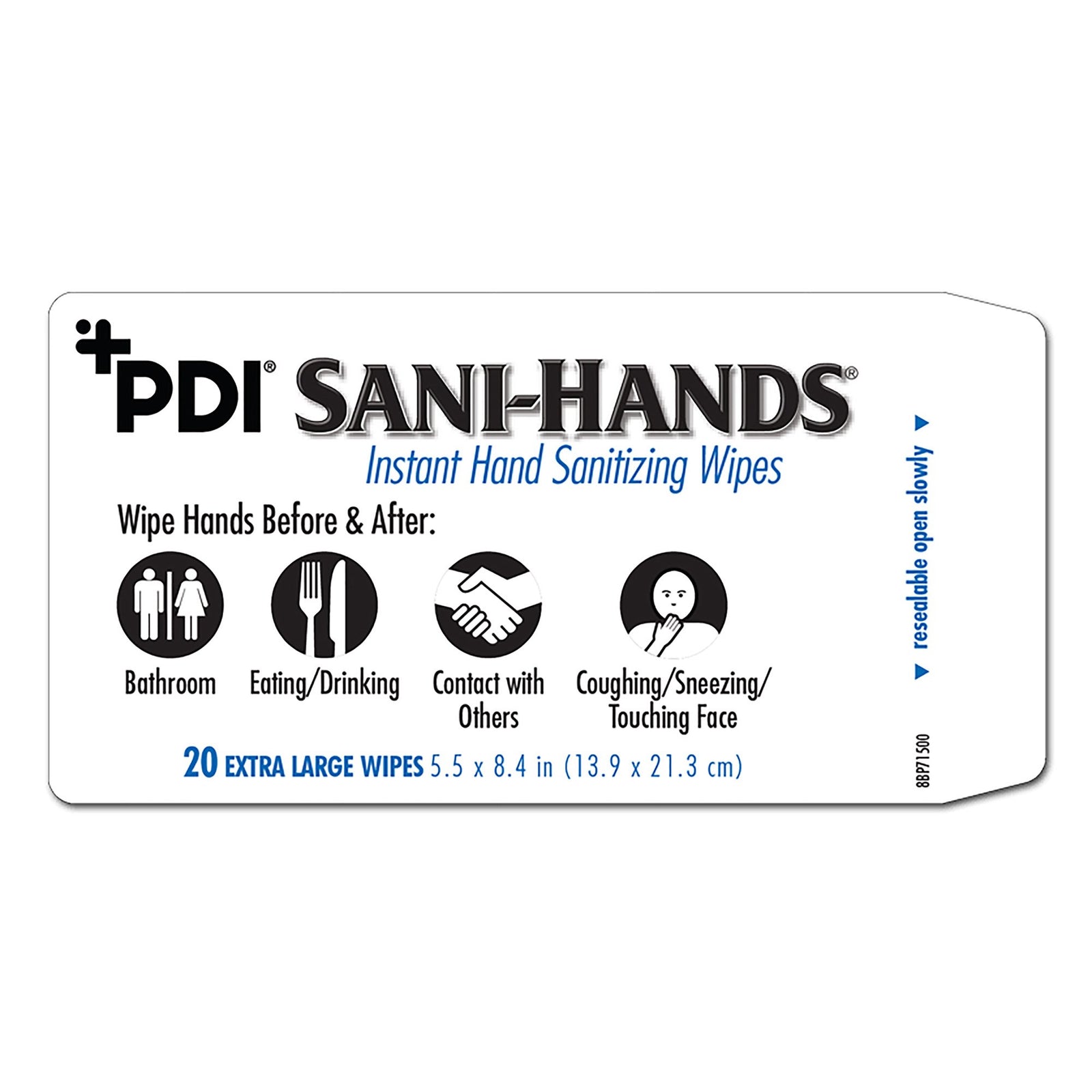 PDI Sani-Hands Instant Hand Sanitizing Wipes