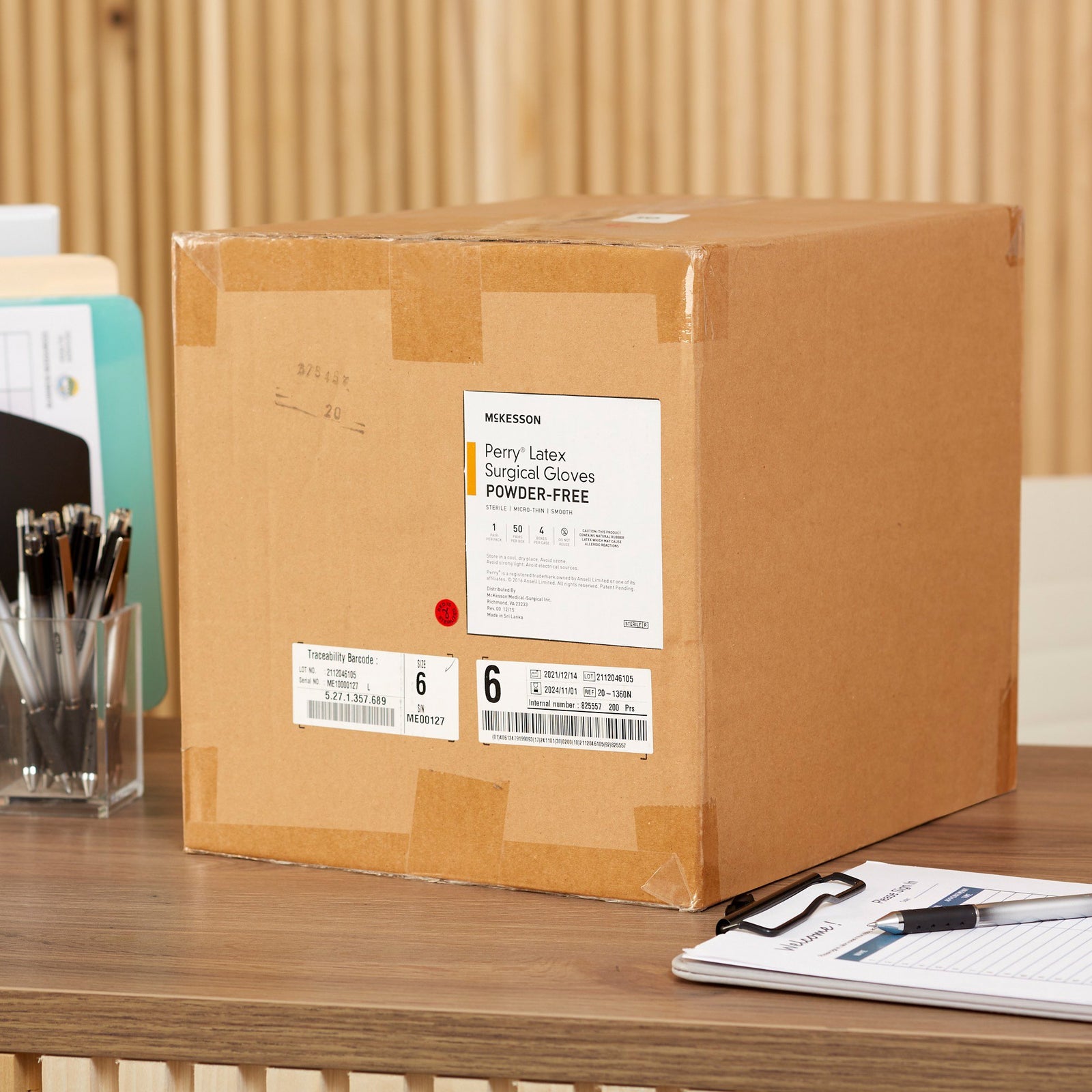 McKesson Perry Latex Standard Cuff Length Surgical Glove