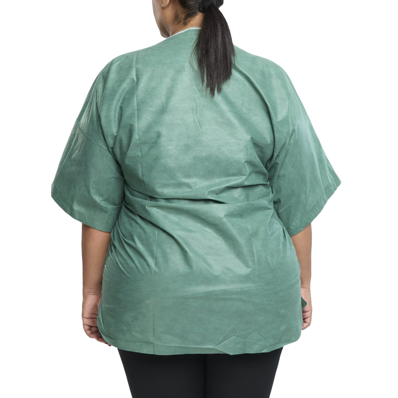Scrub Shirt X-Large Green Without Pockets Short Sleeve Unisex