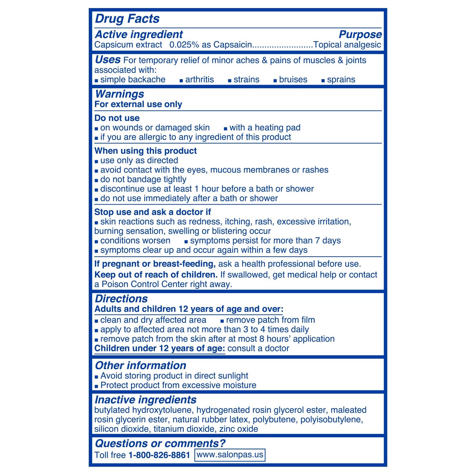 Salonpas Hot Topical Pain Relief