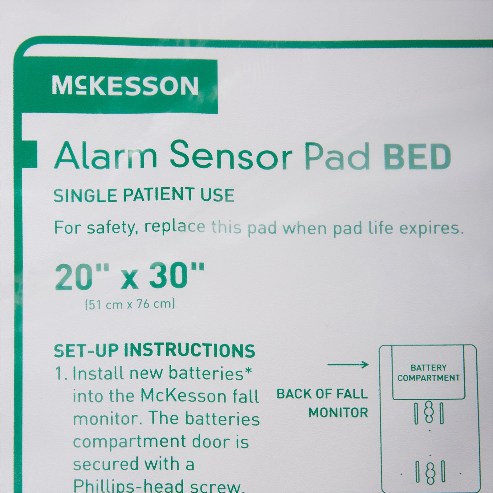 McKesson Brand Alarm Sensor Pad