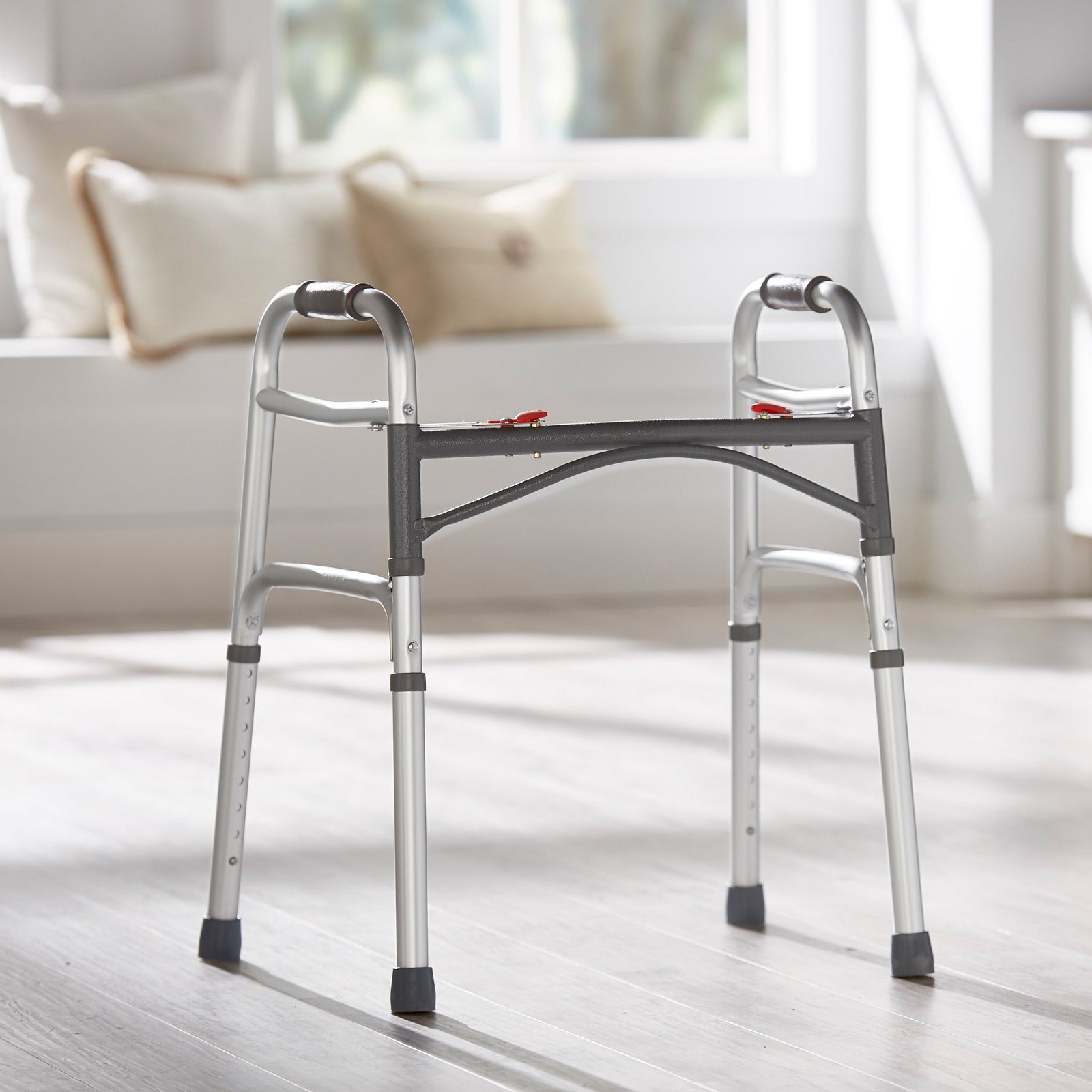 McKesson Folding Walker Adjustable Height