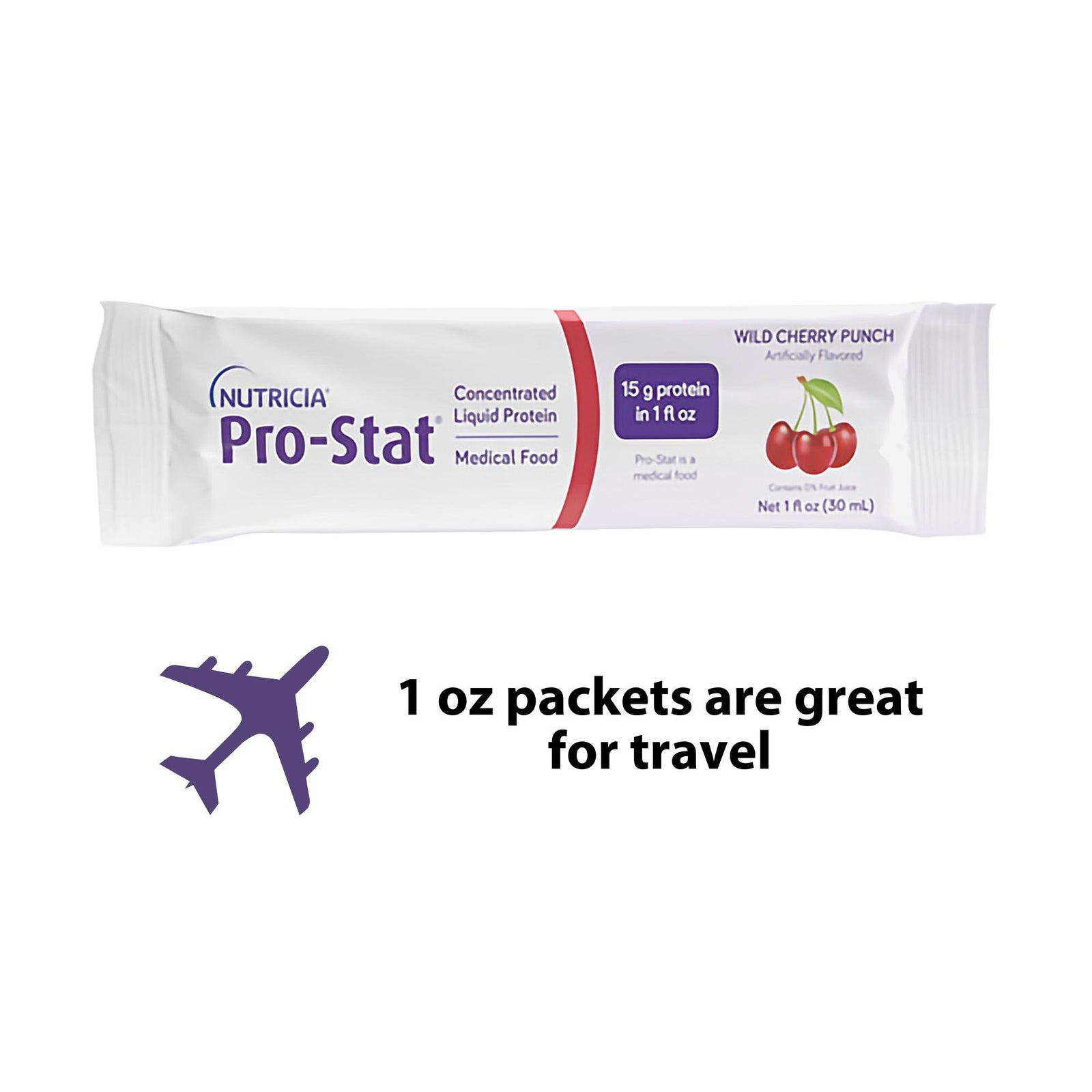 Pro-Stat® Sugar-Free Wild Cherry Punch Protein Supplement, 1 oz. Individual Packet