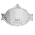 3M Aura 1870+ N95 surgical respirator front view showing the 3-panel flat-fold shape and embossed top panel
